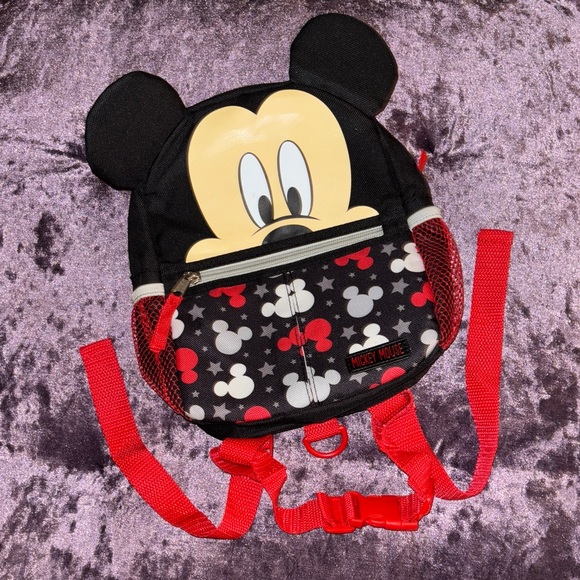 Disney Other - Disney Mickey Mouse Backpack - Black, Red, and Cream